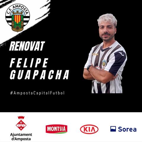 Club Futbol Amposta : NOTÍCIES : COMUNICAT OFICIAL: Renovació de FELIPE GUAPACHA.